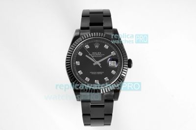 VR Super Clone Rolex Datejust II Black Venom Black DLC Coated Swiss 3235 Watch